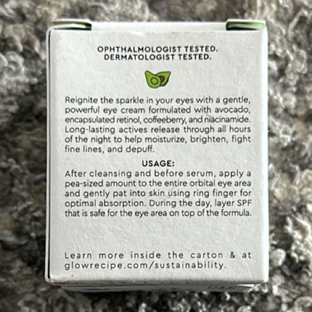 Glow Recipe Avocado Melt Retinol Eye Cream - Picture 2 of 3